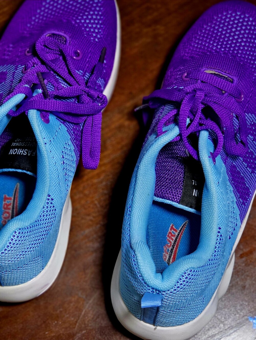 Sport Purple & Blue Women's Athletic Sneakers. - Skateboard Shoe